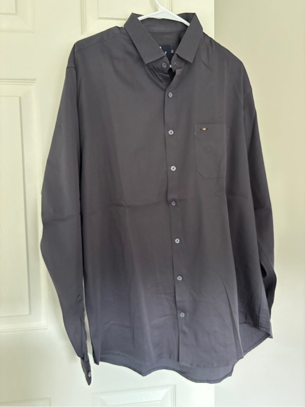NEW Jivan Men’s Charcoal Gray Formal Dress Shirt Long Sleeve NWOT